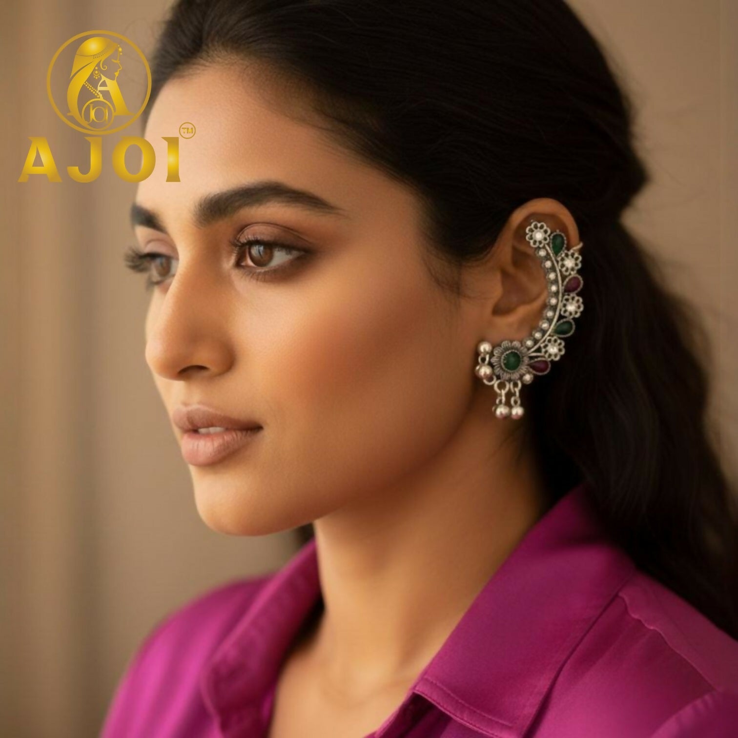 Silver Earrings – Elegant Heritage with Vibrant Gemstones
