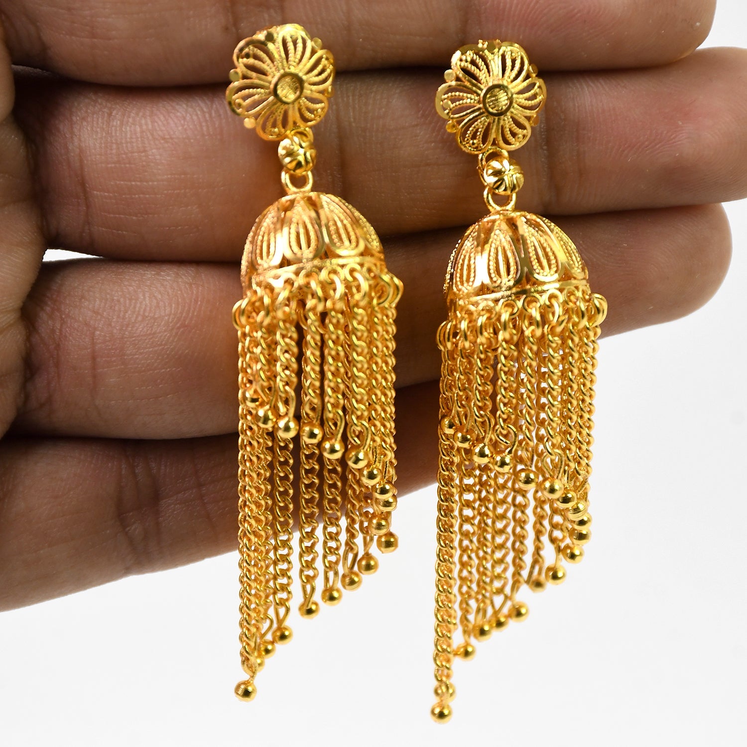 Jumka Earrings – Elegant Regal Radiance | HV