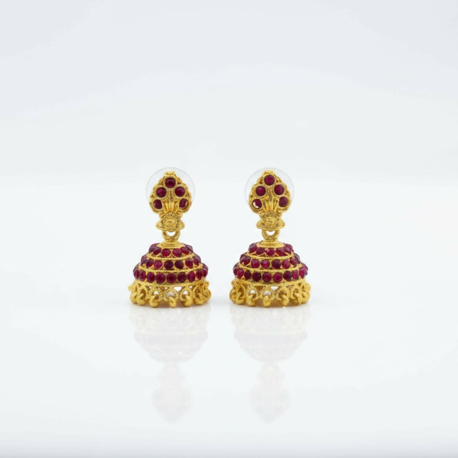 Gold Plated Jhumki Earrings – Elegant Party & Function Wear