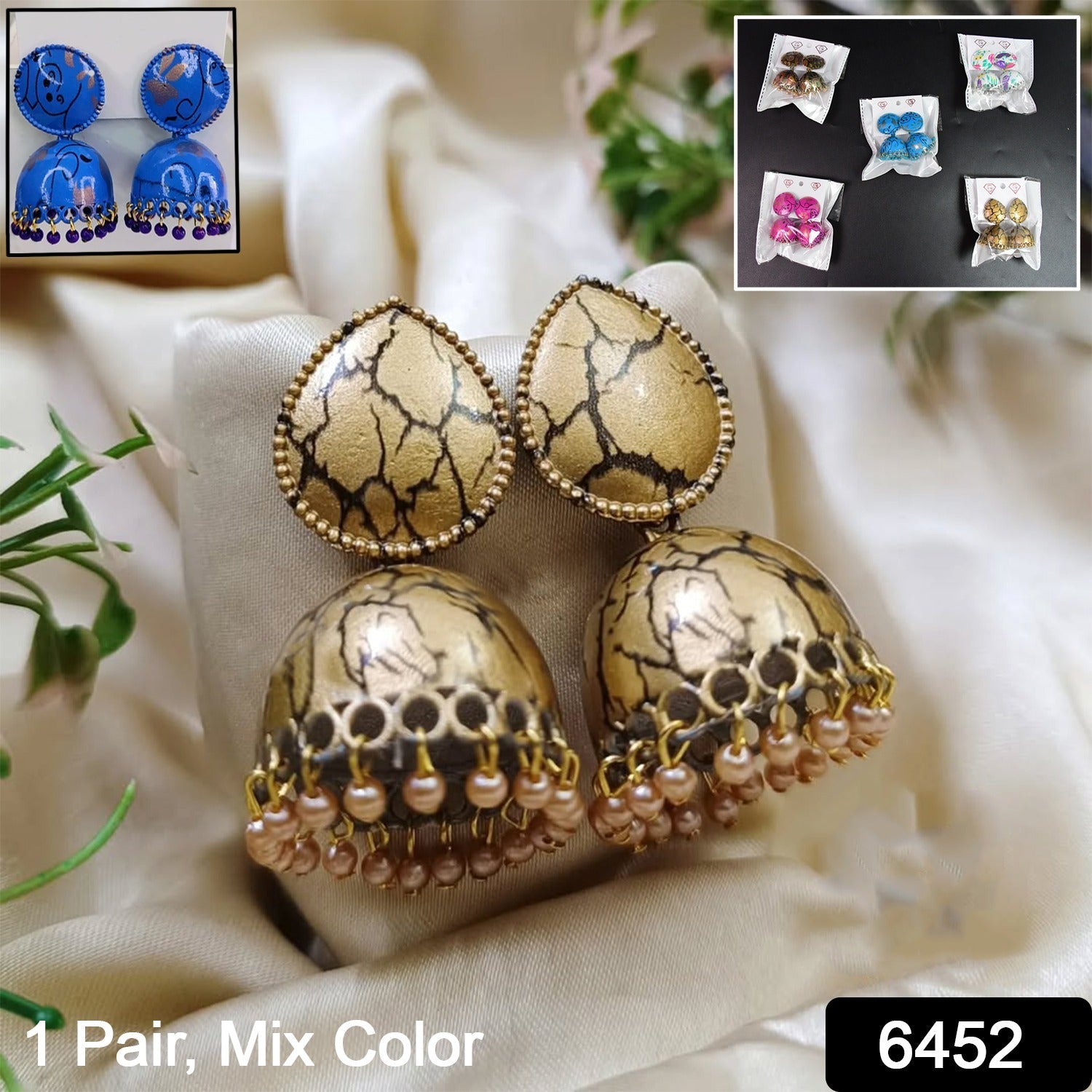 Jhumka Earrings – Traditional Indian Dangle Design | Glimmerly