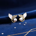 Pearl Leaf Stud Earrings – Elegant Korean Gold Plated Jewellery