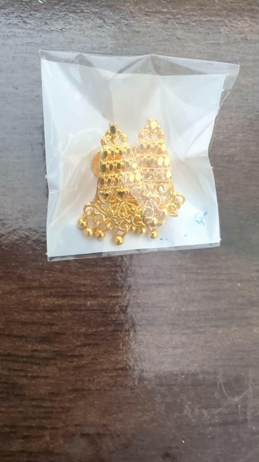 Gold Tone Jhumka Earrings – Traditional Designer Jewellery