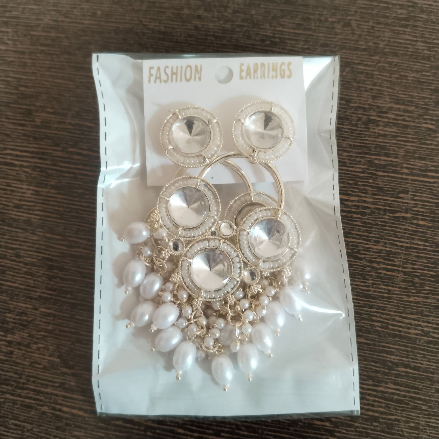 Kundan Chandbali Earrings – Elegant Pearl Drop Design
