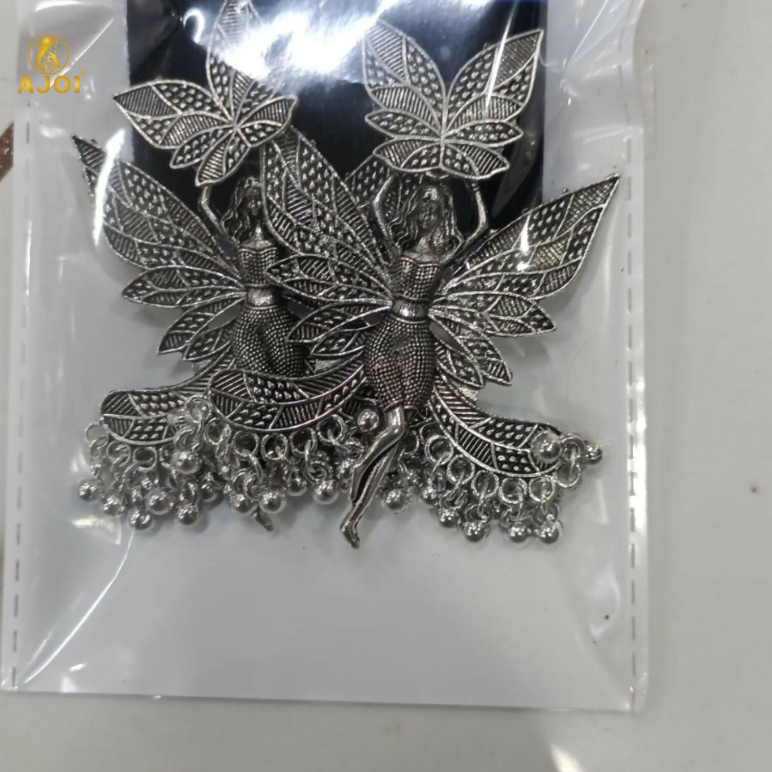 Fairy Wing Oxidized Silver Earrings – Lightweight Statement Design