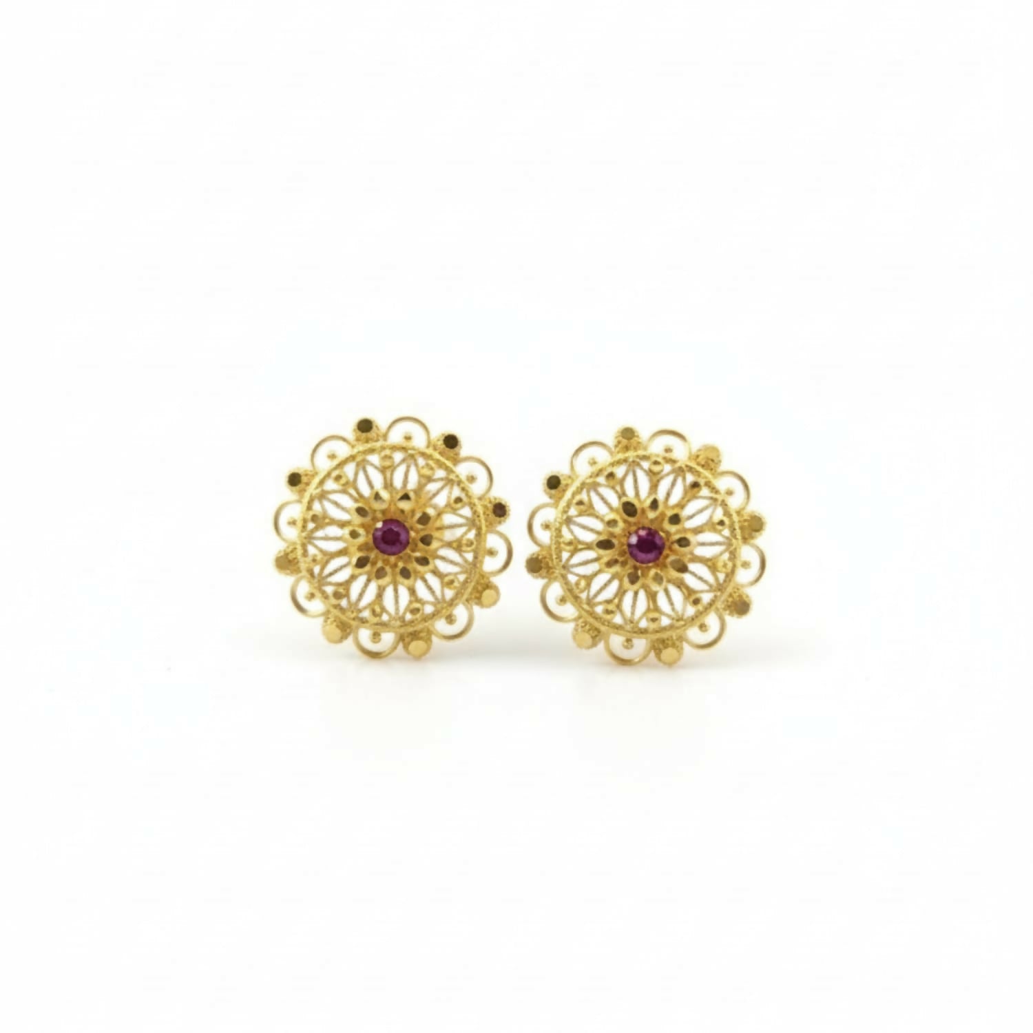 Golden Jhumka Earrings – Elegant Party Wear Ethnic Jewelry