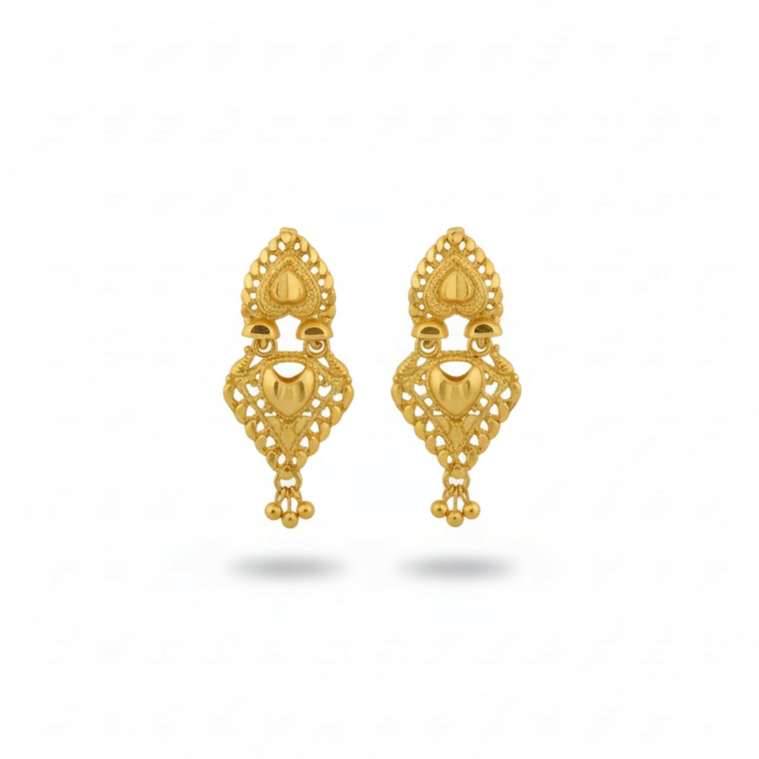 Gold Tone Jhumka Earrings – Traditional & Modern Fusion Design