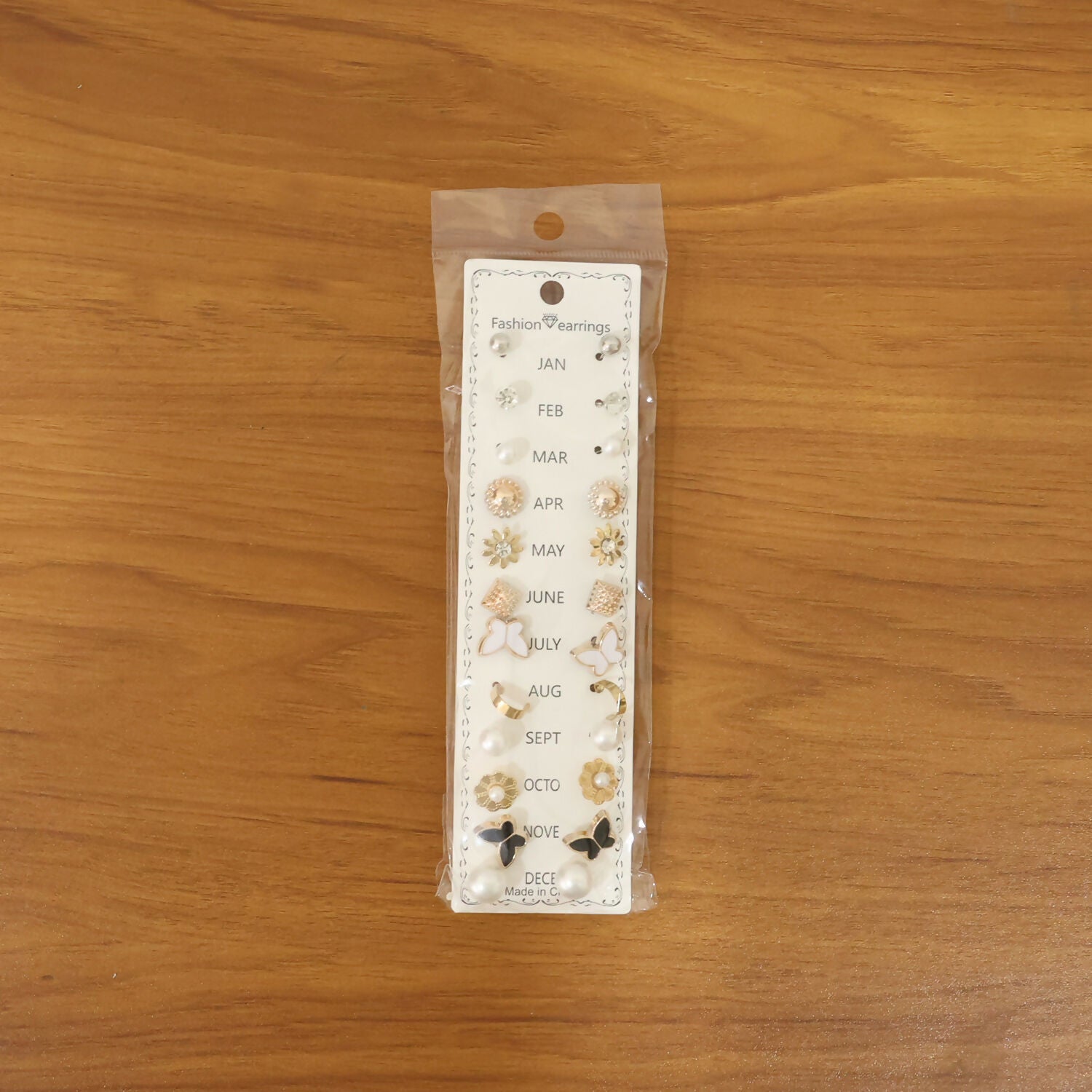 12-Month Birthstone Earrings – Complete Fashion Set