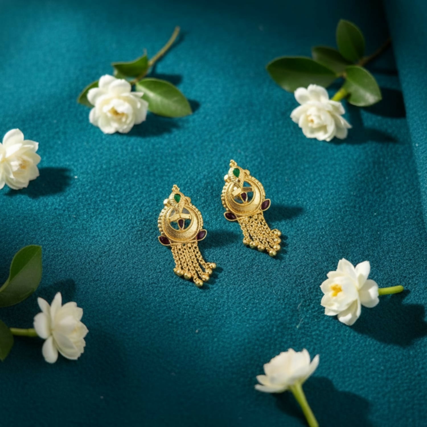 Gold Plated Jhumka Earrings – Elegant Traditional Jewellery for Women