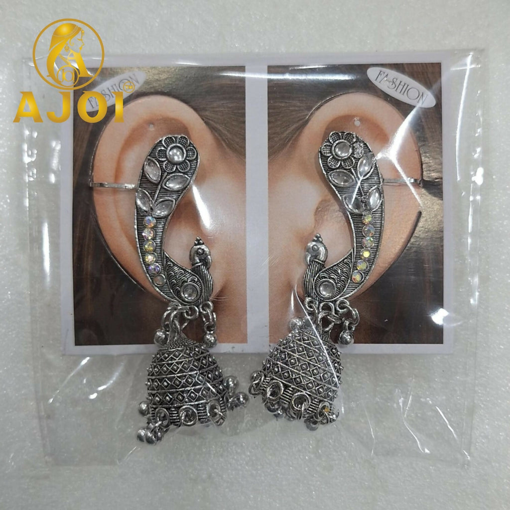 Peacock Earrings – Opulent Floral Dome Jhumkas for Weddings
