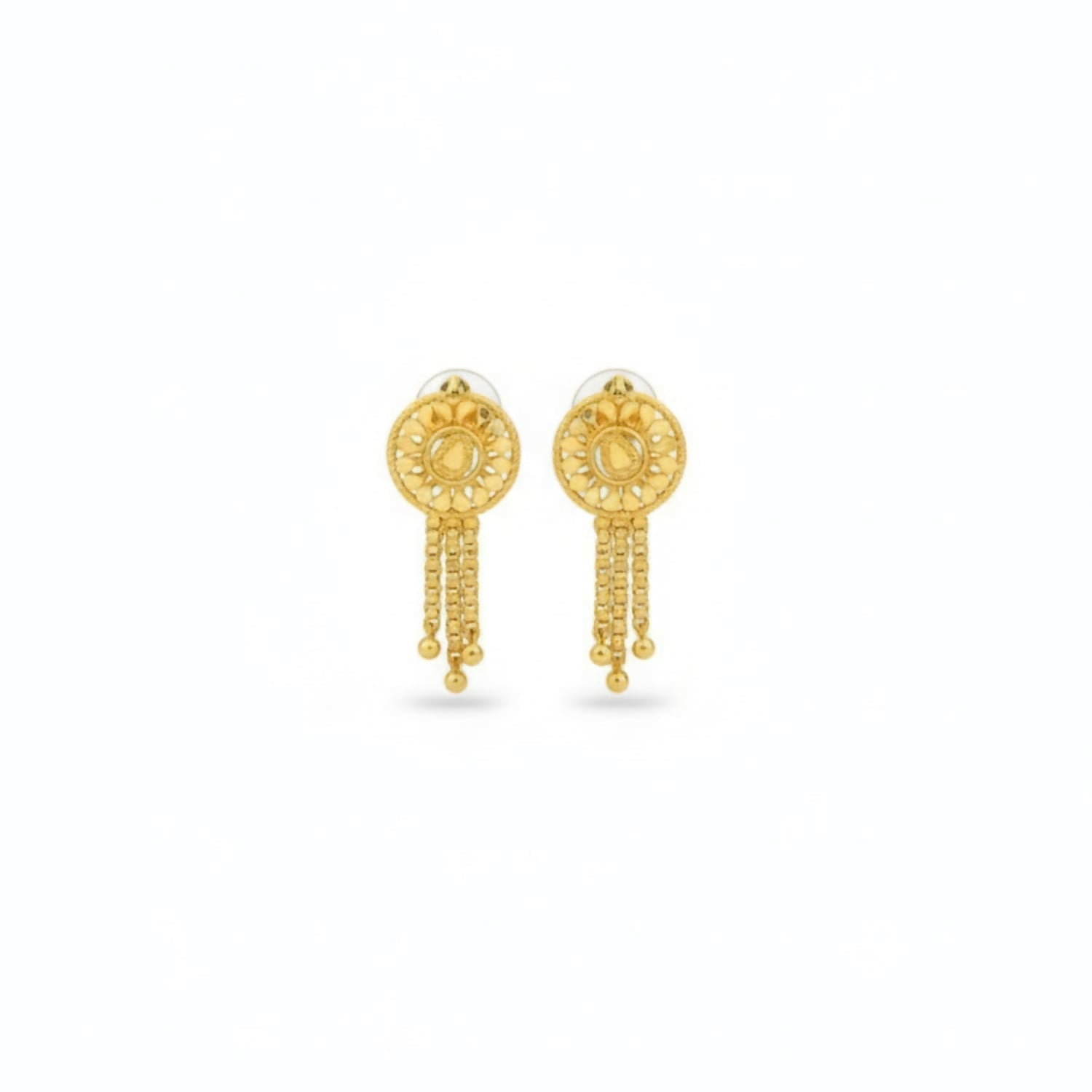 Golden Jhumka Earrings – Traditional Ethnic Jewellery for Women