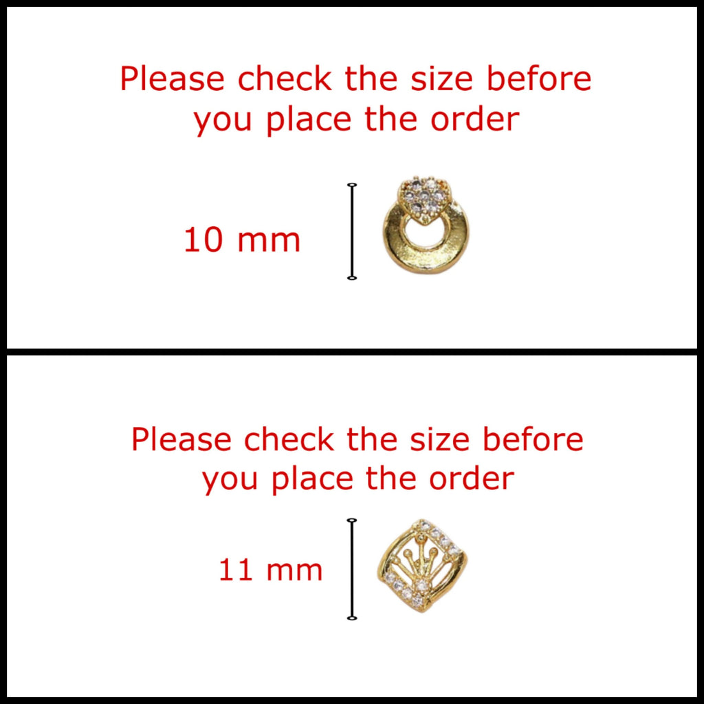 Gold Plated Stud Earrings Set – Sparkling AD Combo for Women