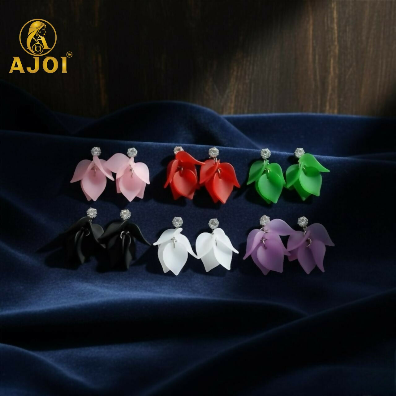 Floral Petal Drop Earrings – Lightweight Elegant Statement Jewelry