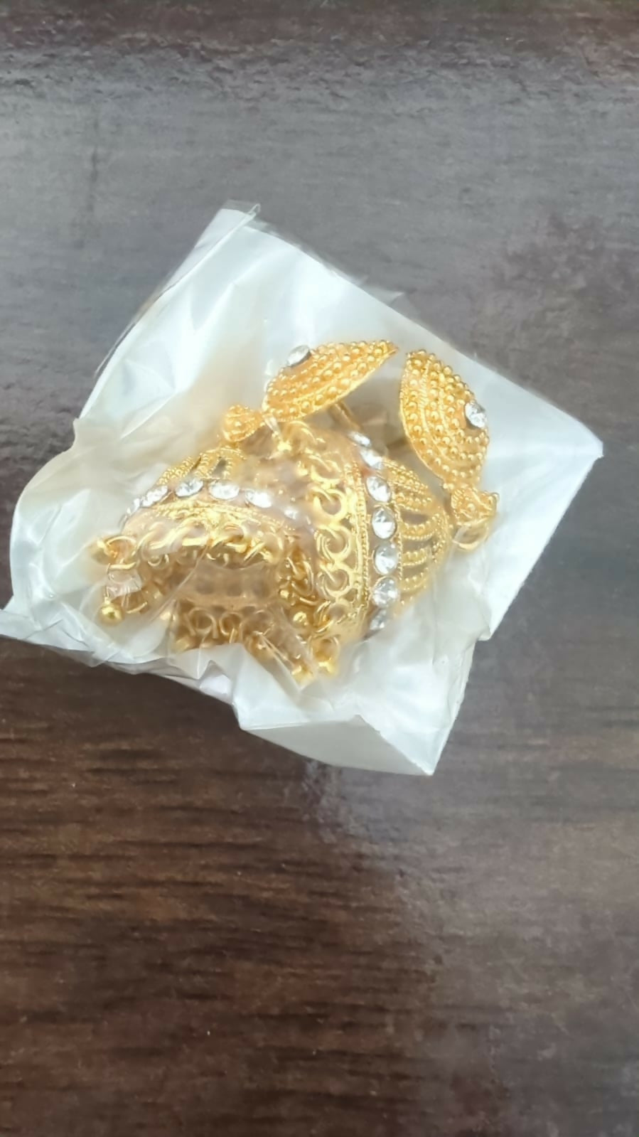 Gold Tone Jhumka Earrings – Stylish Traditional Indian Jewelry