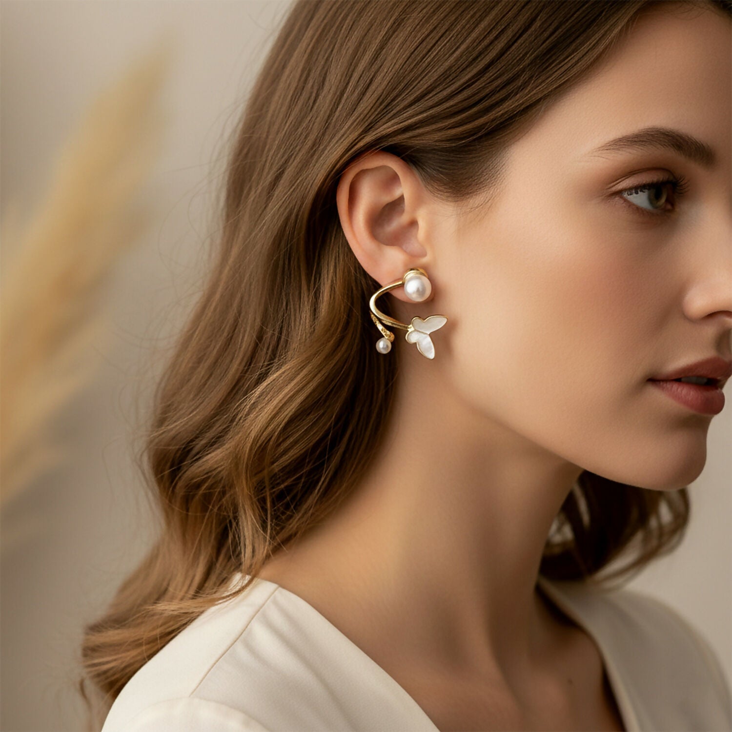 Multi Layer Crystal Hoop Earrings – Elegant Korean Style Jewelry