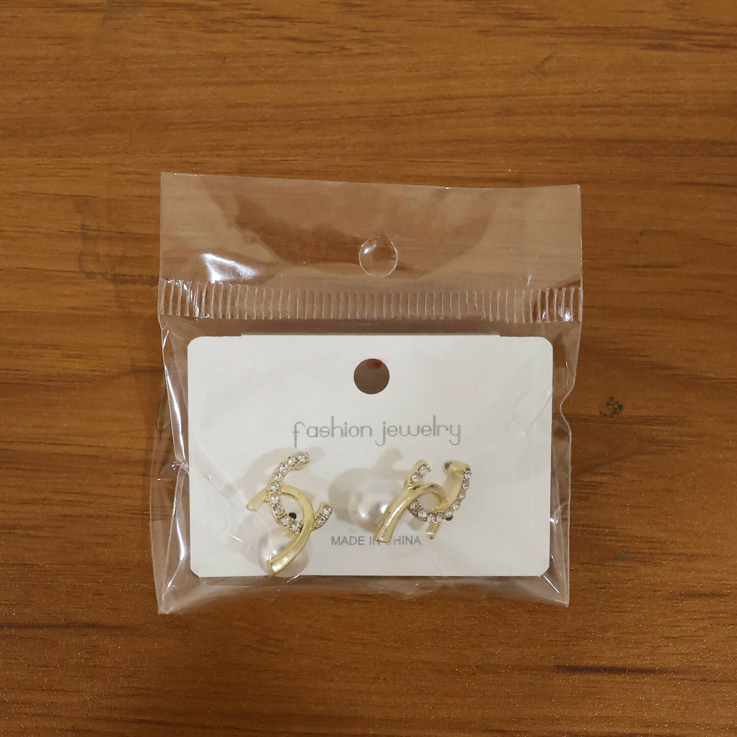 Pearl Huggie Hoop Earrings – Elegant Rose Tinted Korean Style