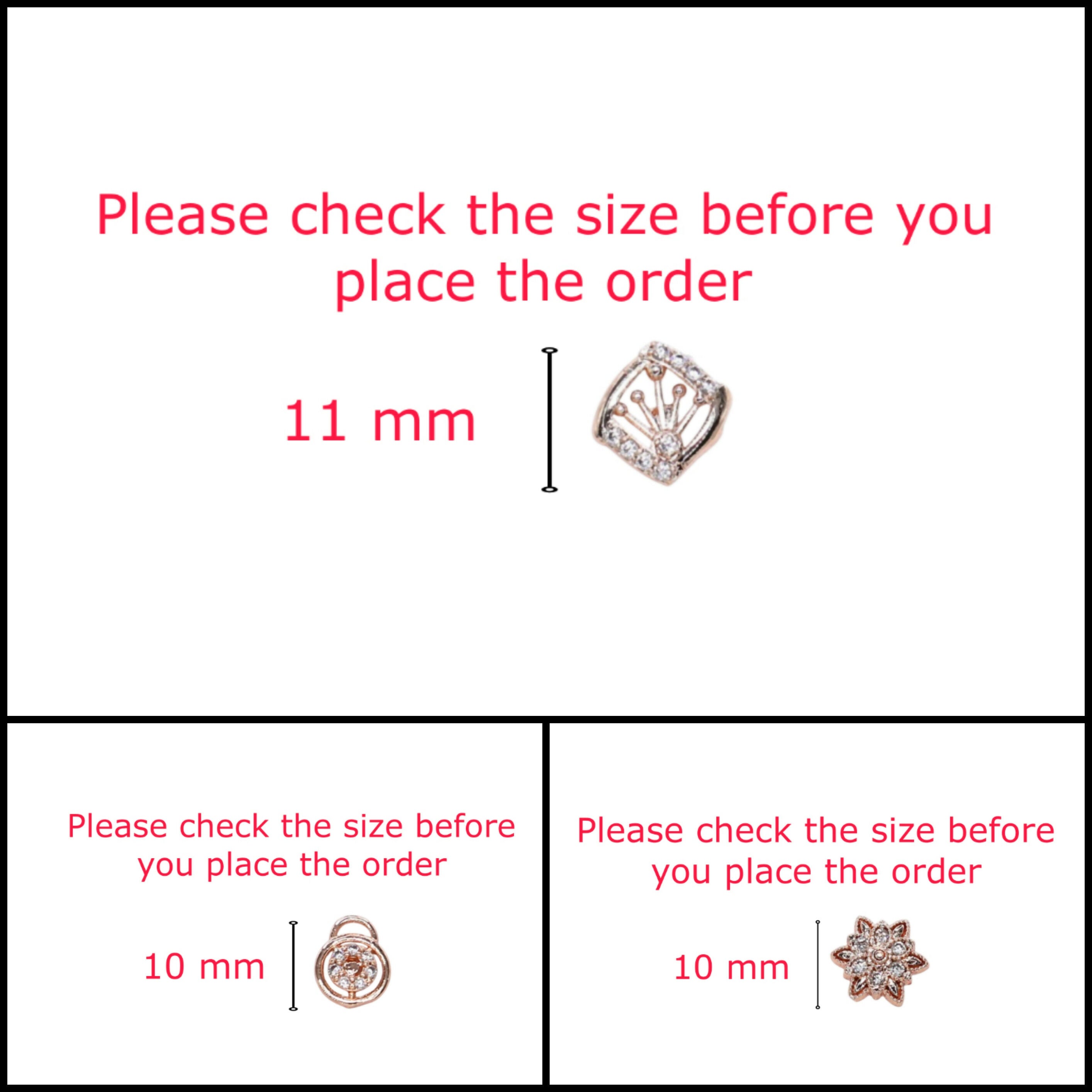 Rose Gold Stud Earrings Set – 3 Pair Combo with Diamond Look