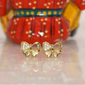 Gold Plated Butterfly Stud Earrings – Elegant & Dainty Design