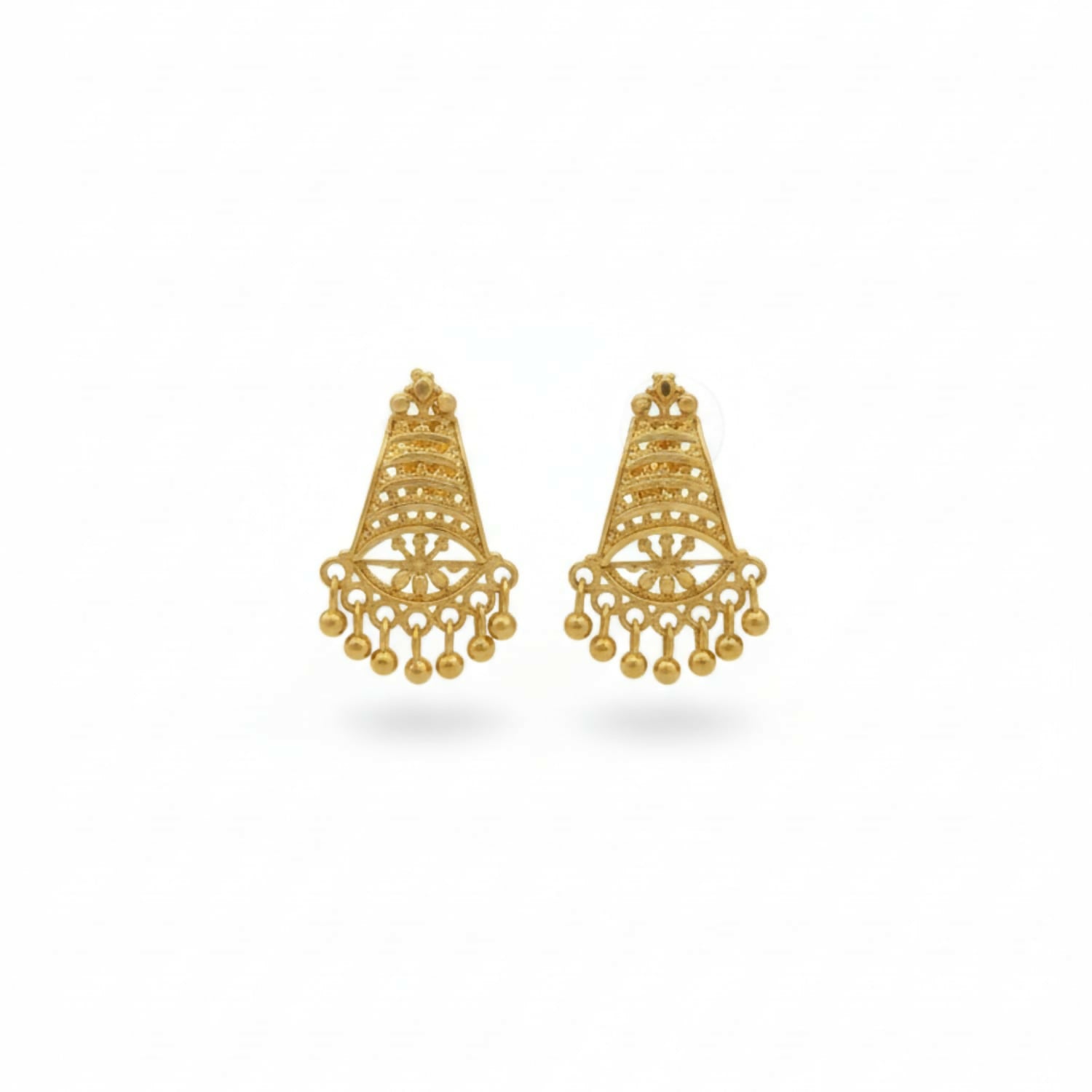 Gold Plated Jhumka Earrings – Royal Ethnic Fancy Design