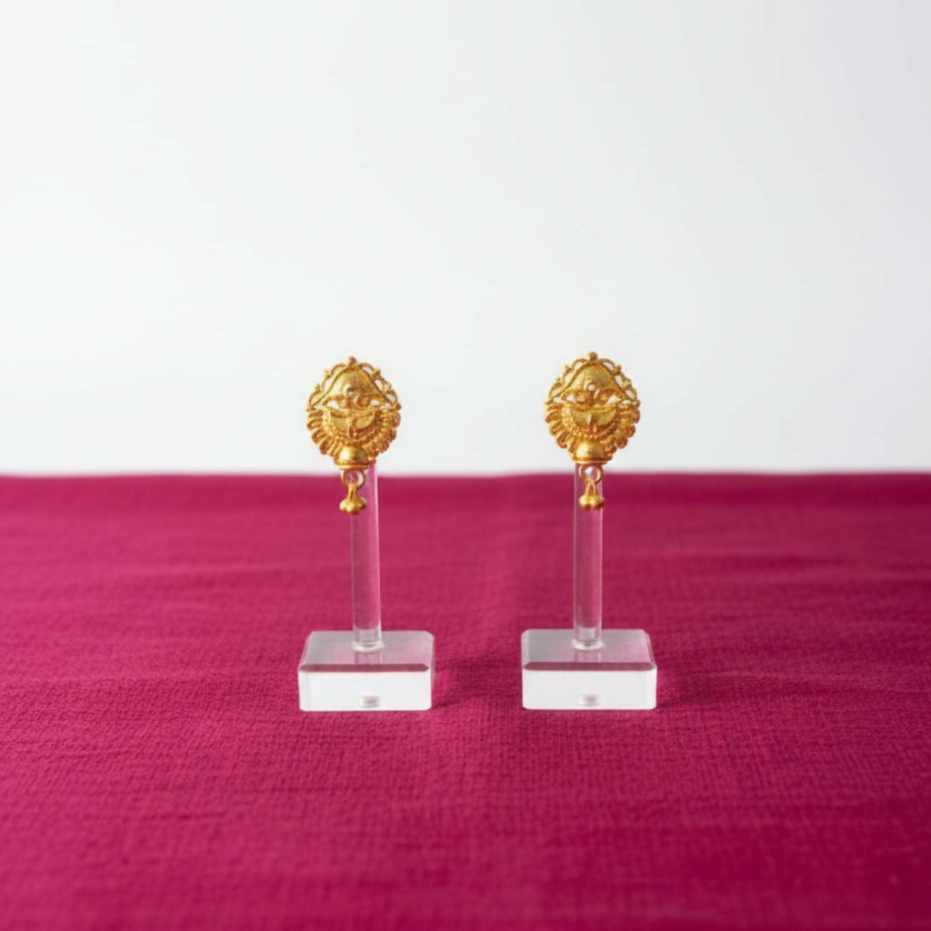 Golden Jhumka Earrings for Women – Traditional Elegant Jewellery