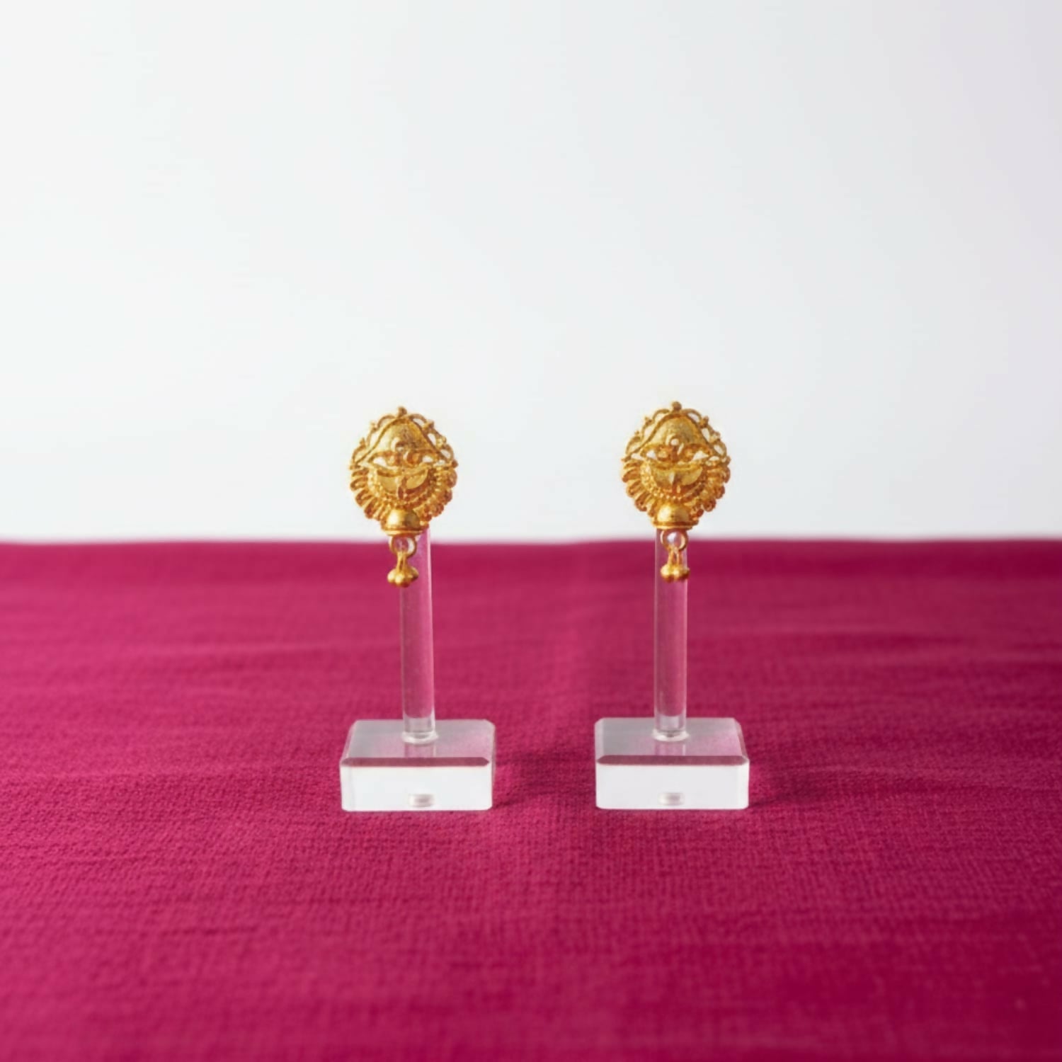 Golden Jhumka Earrings for Women – Traditional Elegant Jewellery