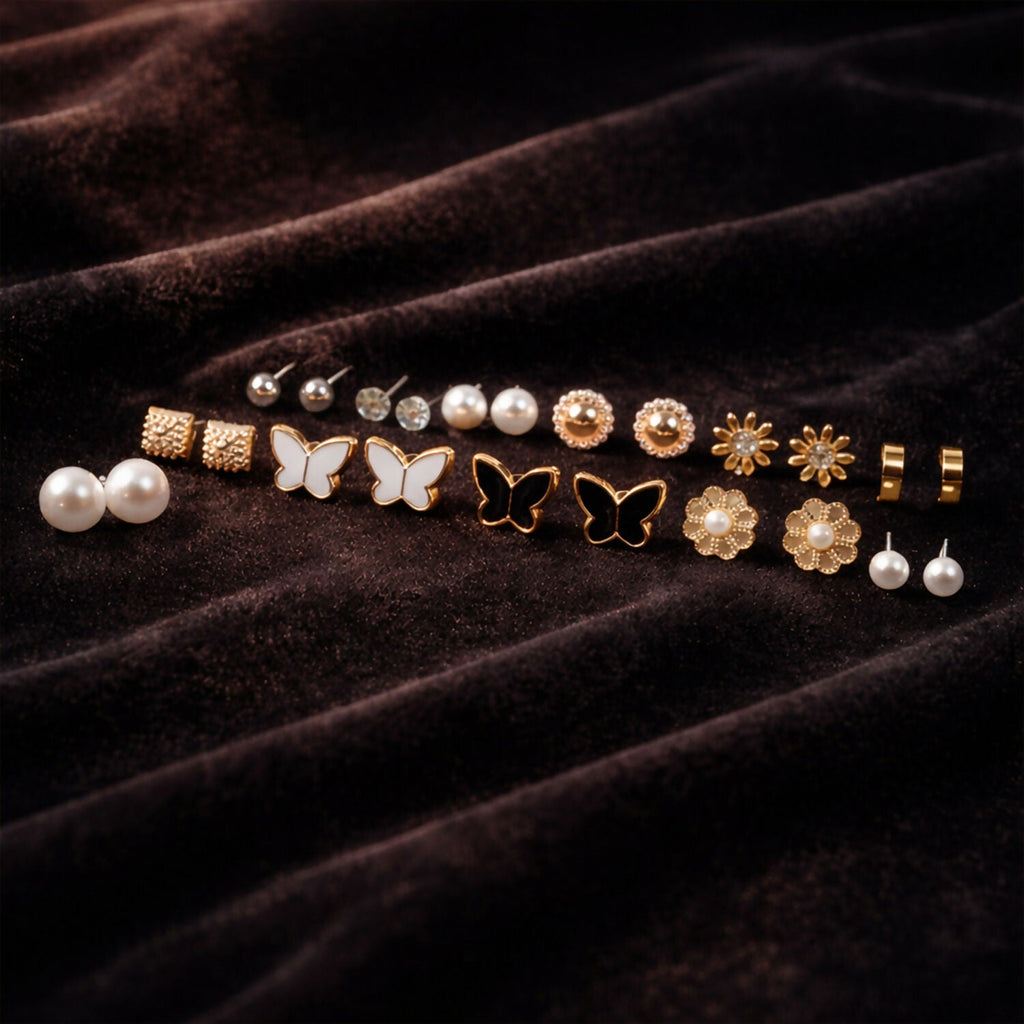12-Month Birthstone Earrings – Complete Fashion Set