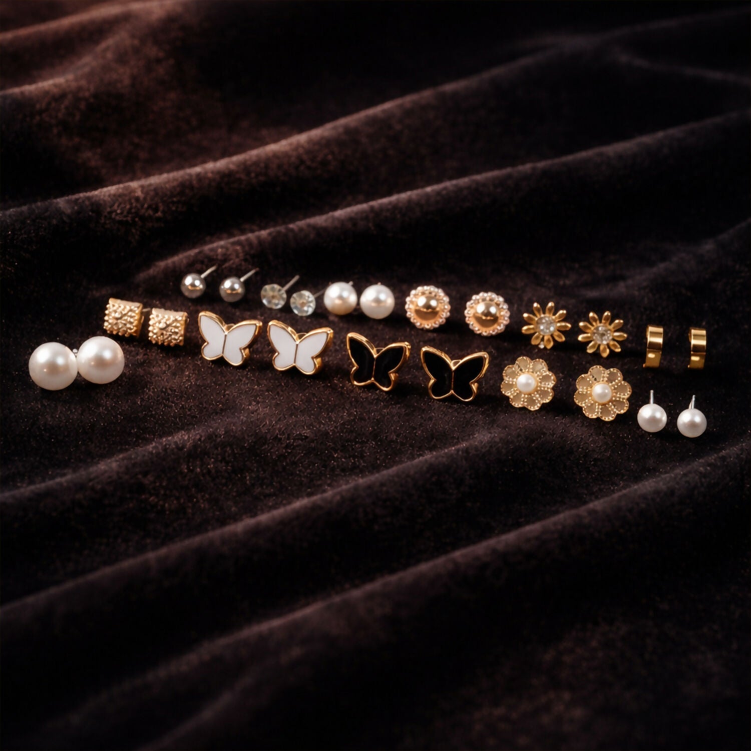 12-Month Birthstone Earrings – Complete Fashion Set