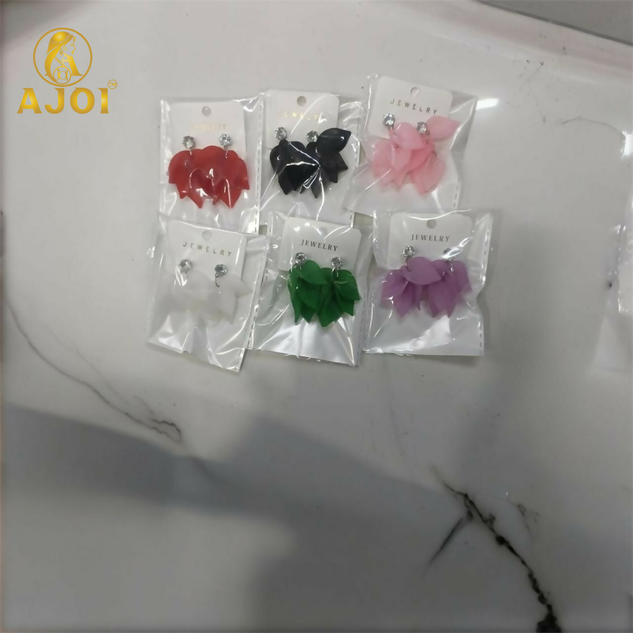 Floral Petal Drop Earrings – Lightweight Elegant Statement Jewelry