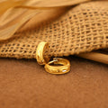22K Gold Hoop Earrings with Diamond Accents – Elegant Everyday Wear