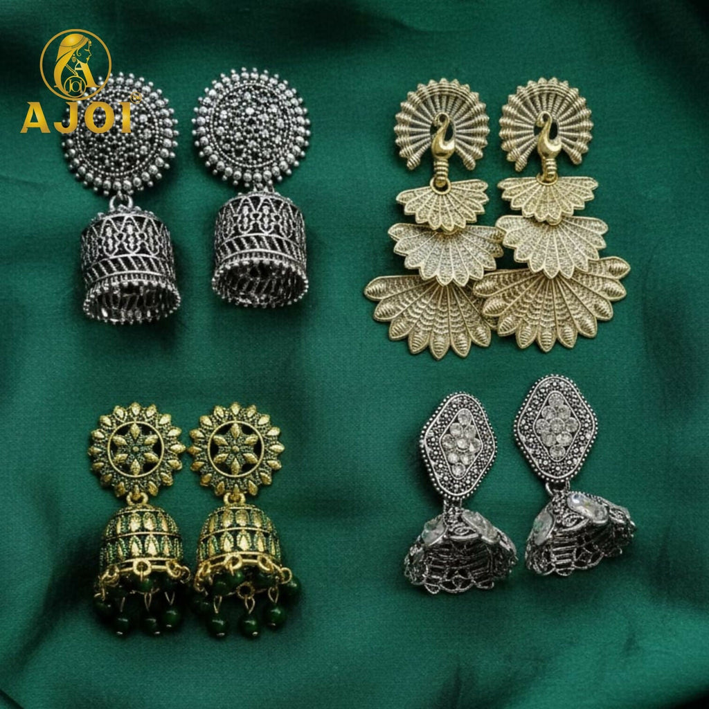 Royal Fusion Statement Earrings – Heritage & Contemporary Blend