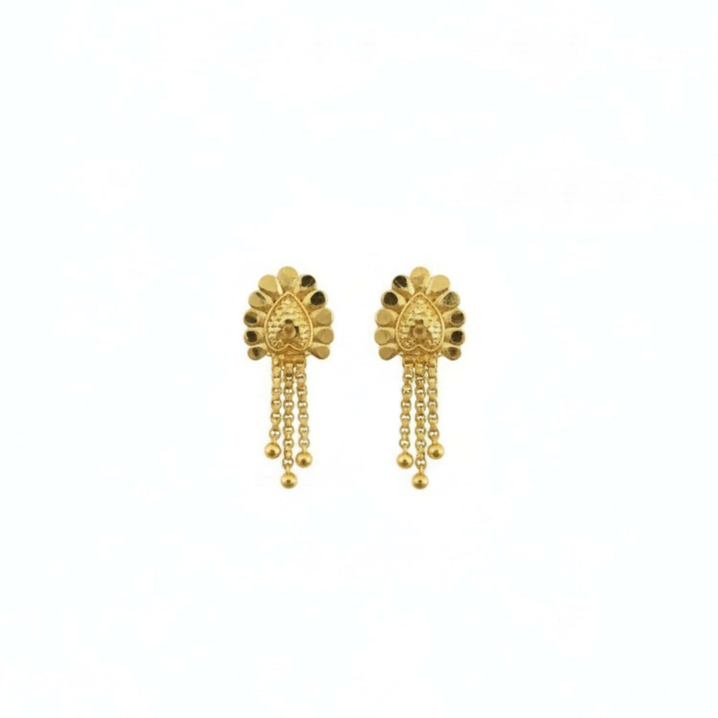 Golden Jhumka Earrings for Women – Traditional Stylish Gift