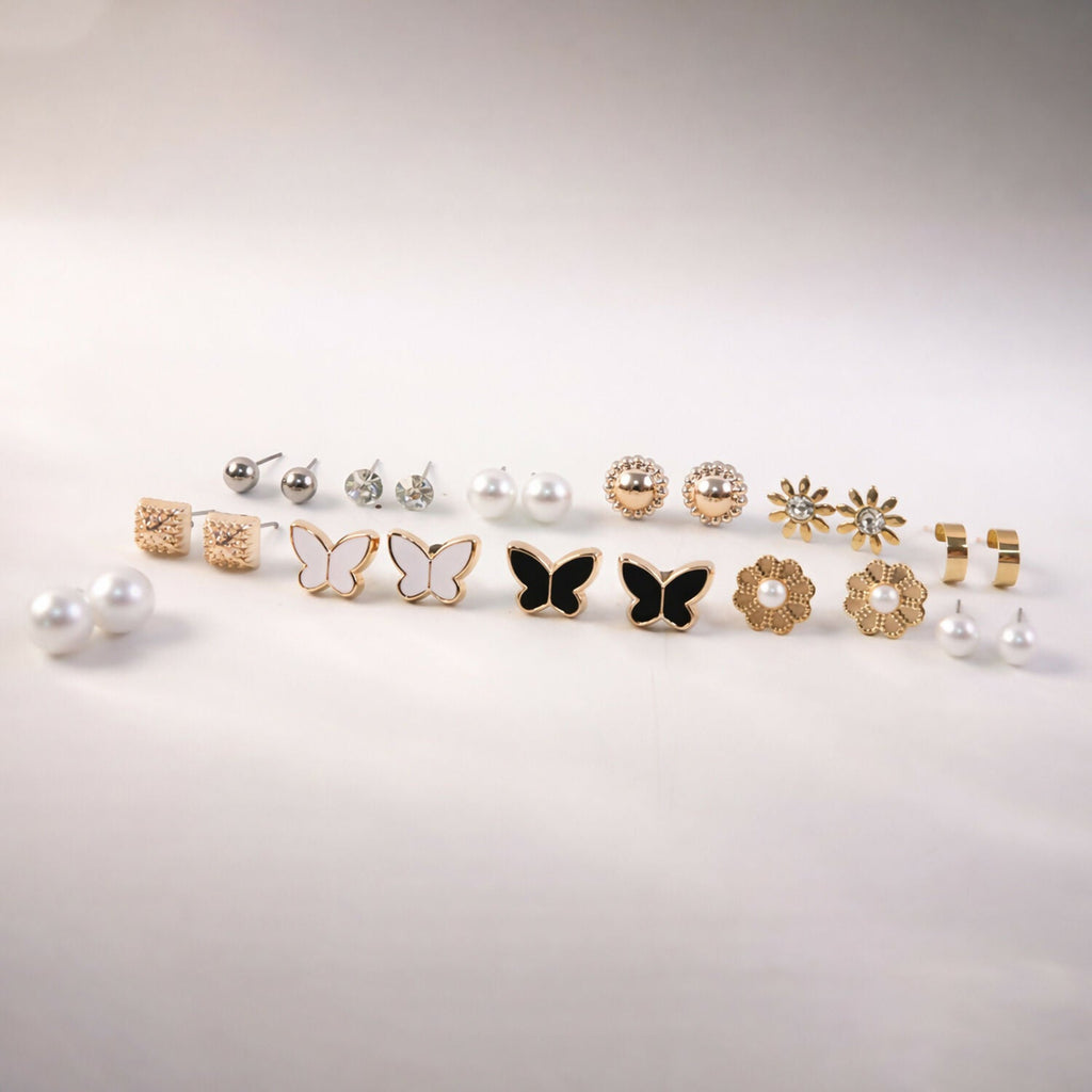 12-Month Birthstone Earrings – Complete Fashion Set