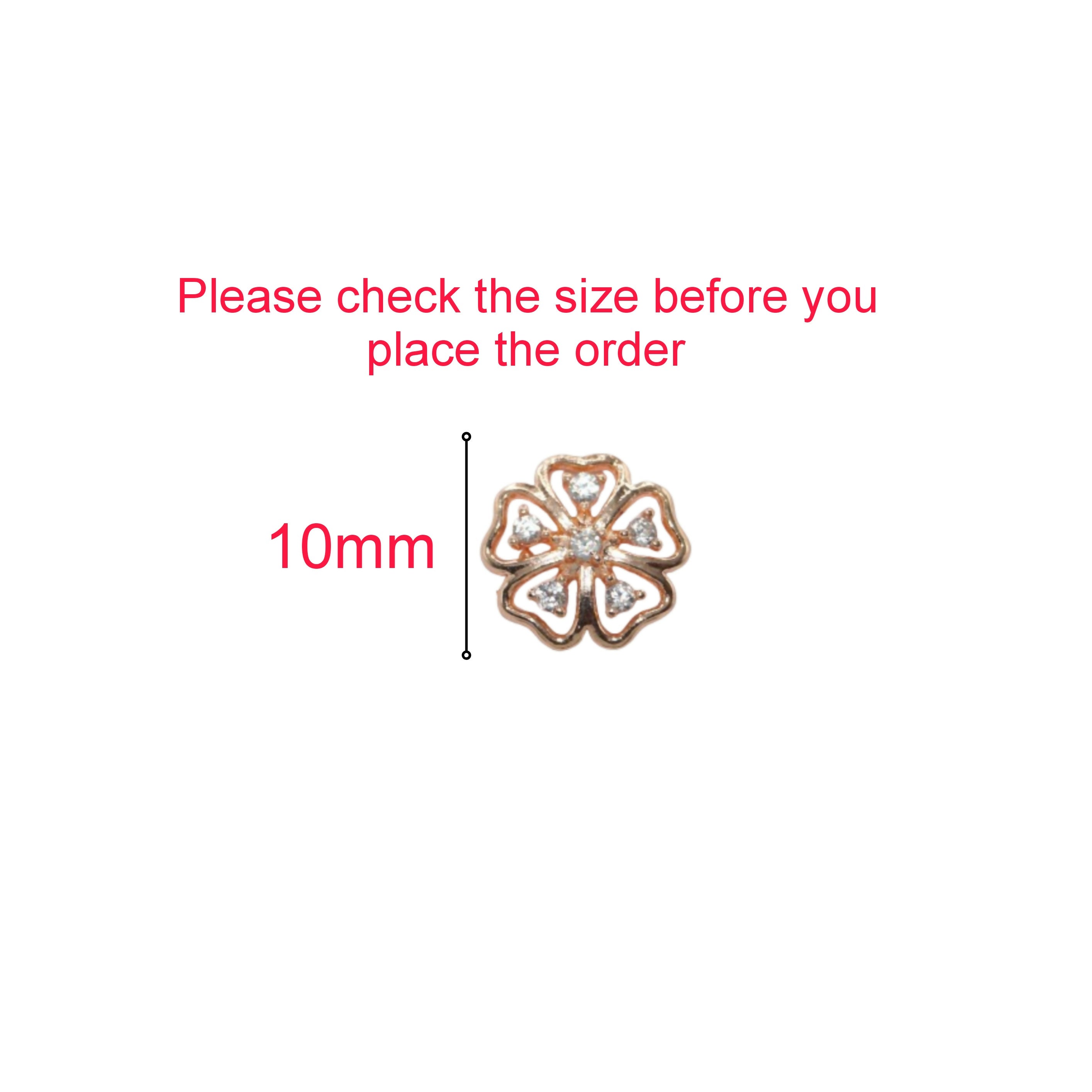 Rose Gold Floral Stud Earrings – Elegant Sparkling Cubic Zirconia