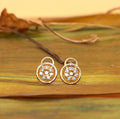Gold Lock & Key Stud Earrings – Dainty Minimalist Style