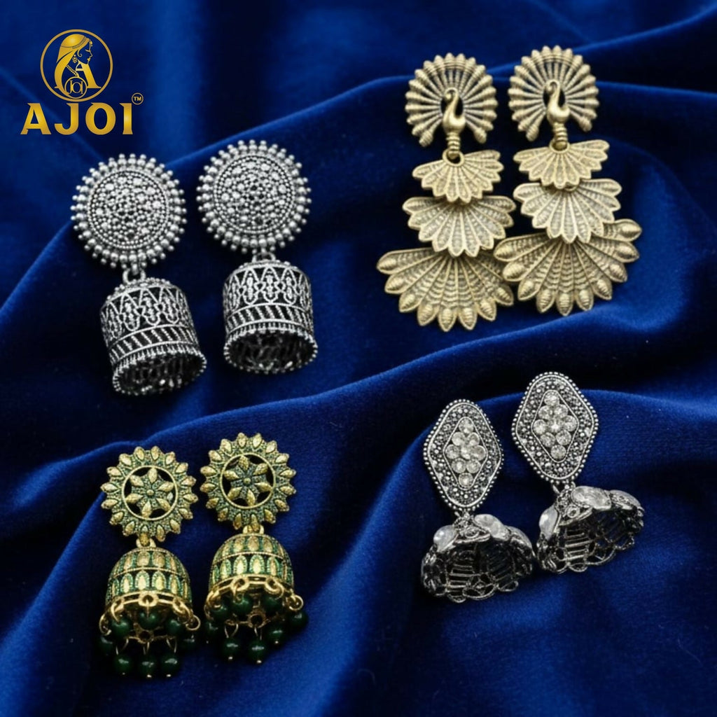 Royal Fusion Statement Earrings – Heritage & Contemporary Blend