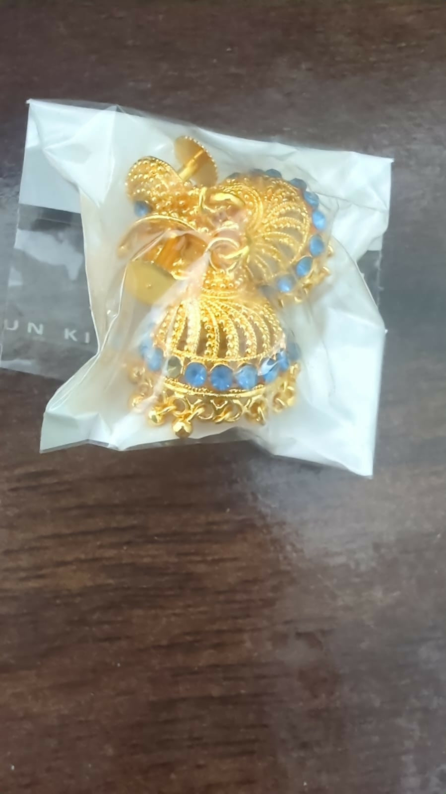 Golden Jhumka Earrings – Elegant Ethnic & Festive Statement