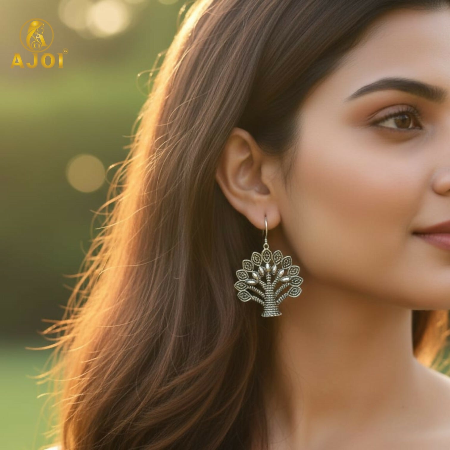 Oxidized Silver Earrings Combo – 5 Traditional Motif Pairs