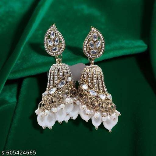 Hanging Jhumkas Earrings for Women – Stylish Alloy Jhumki