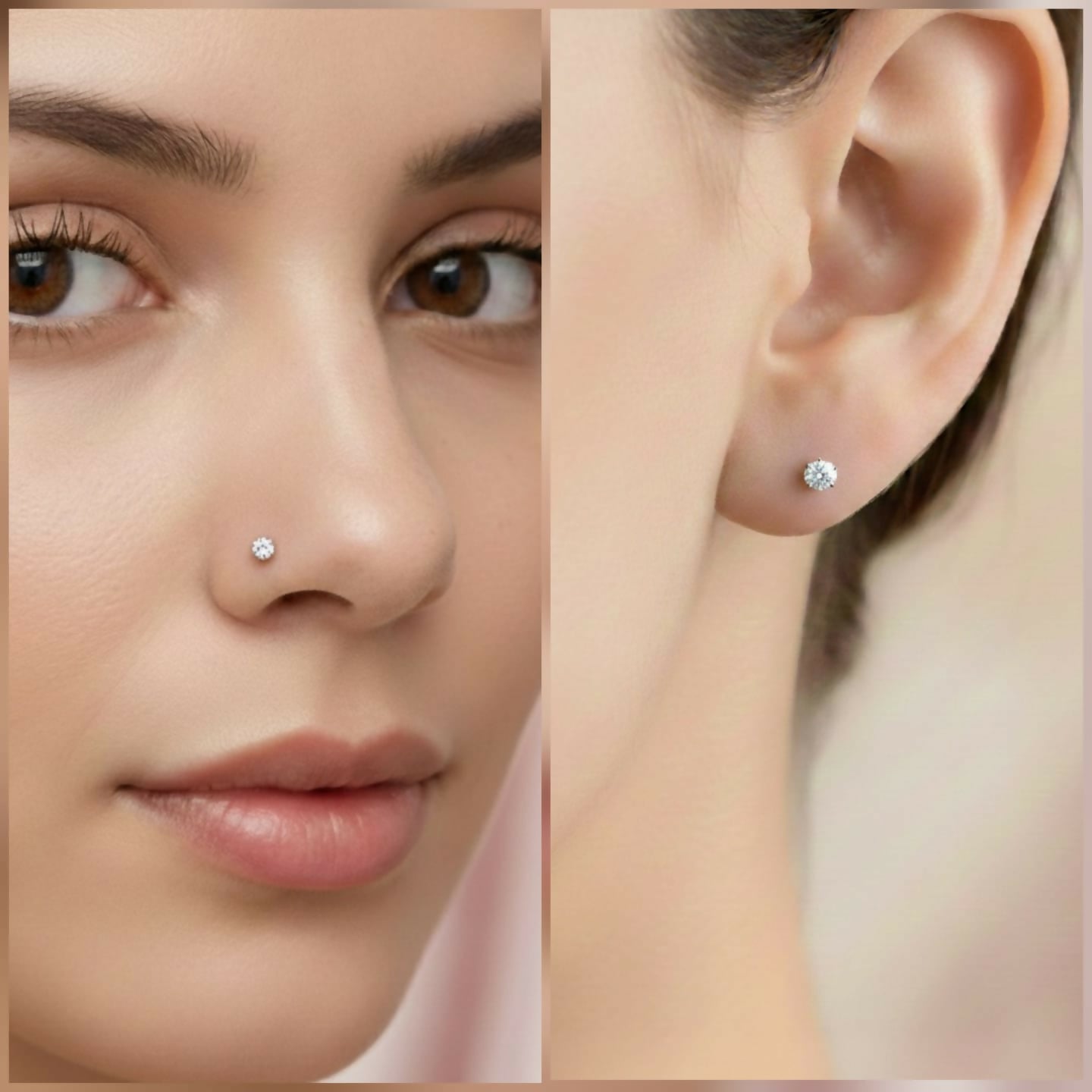 Silver Plated Flat Back Stud Earrings – Comfortable Everyday Wear