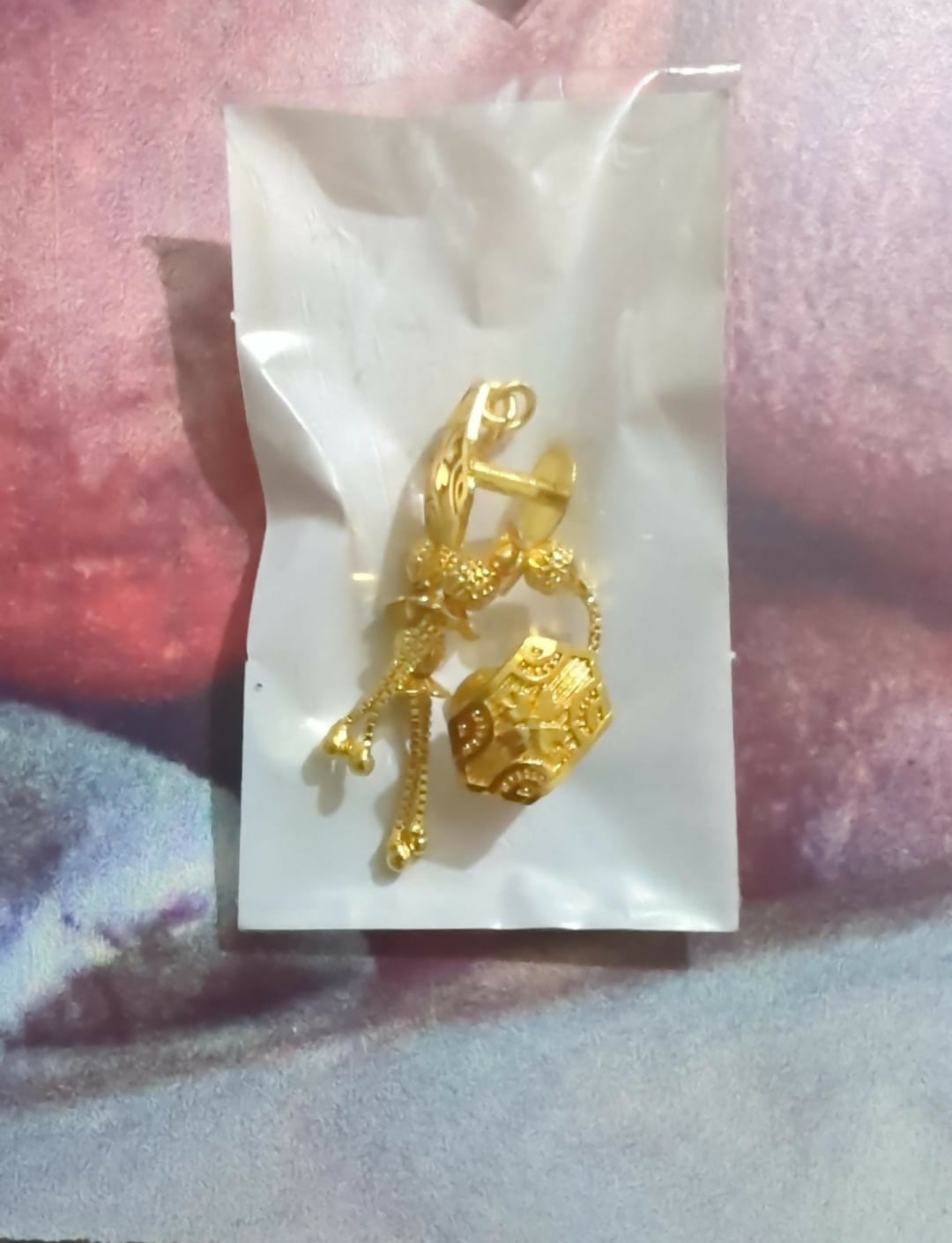 Gold-Plated Jhumka Earrings – Elegant Traditional Jewelry for Women