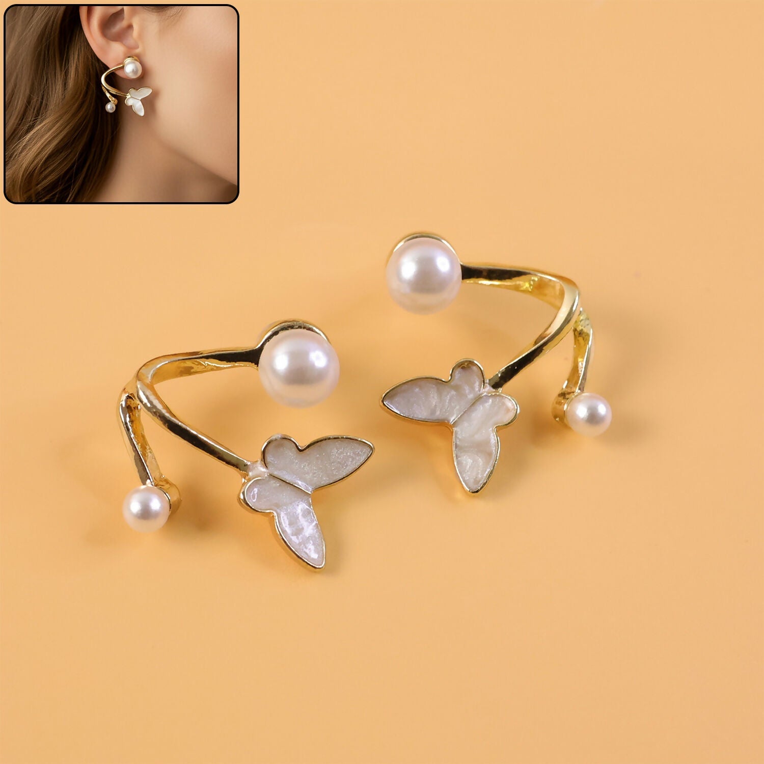 Multi Layer Crystal Hoop Earrings – Elegant Korean Style Jewelry