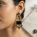 Traditional Pearl Drop Earrings – Elegant Ethnic Jewellery for Weddings
