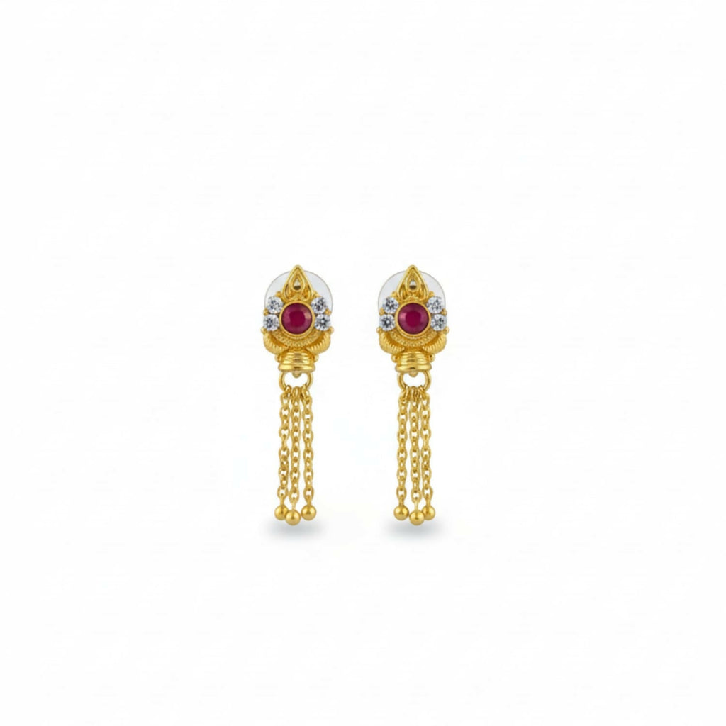 Gold Jhumka Earrings – Classic Ethnic Traditional Jewellery