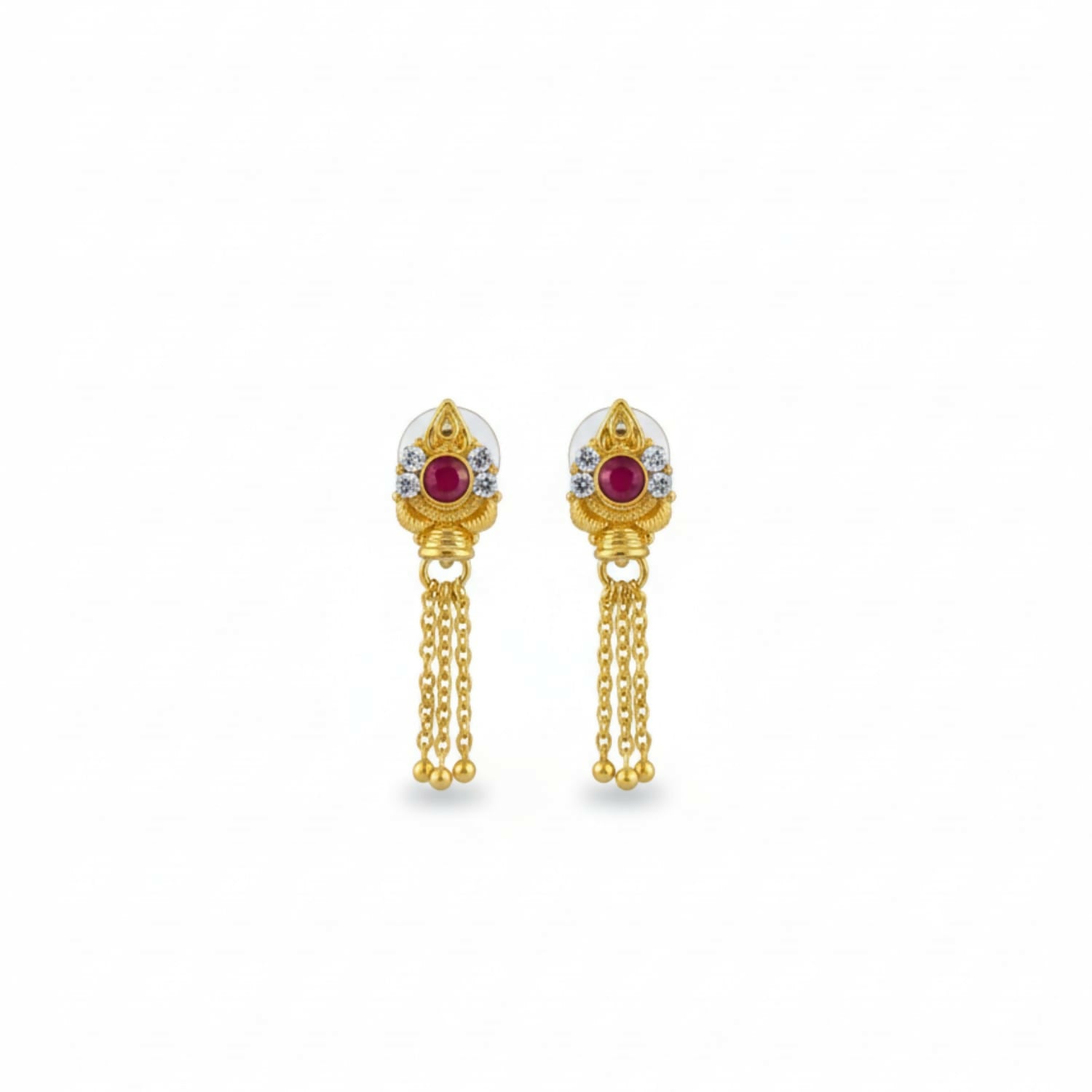 Gold Jhumka Earrings – Classic Ethnic Traditional Jewellery