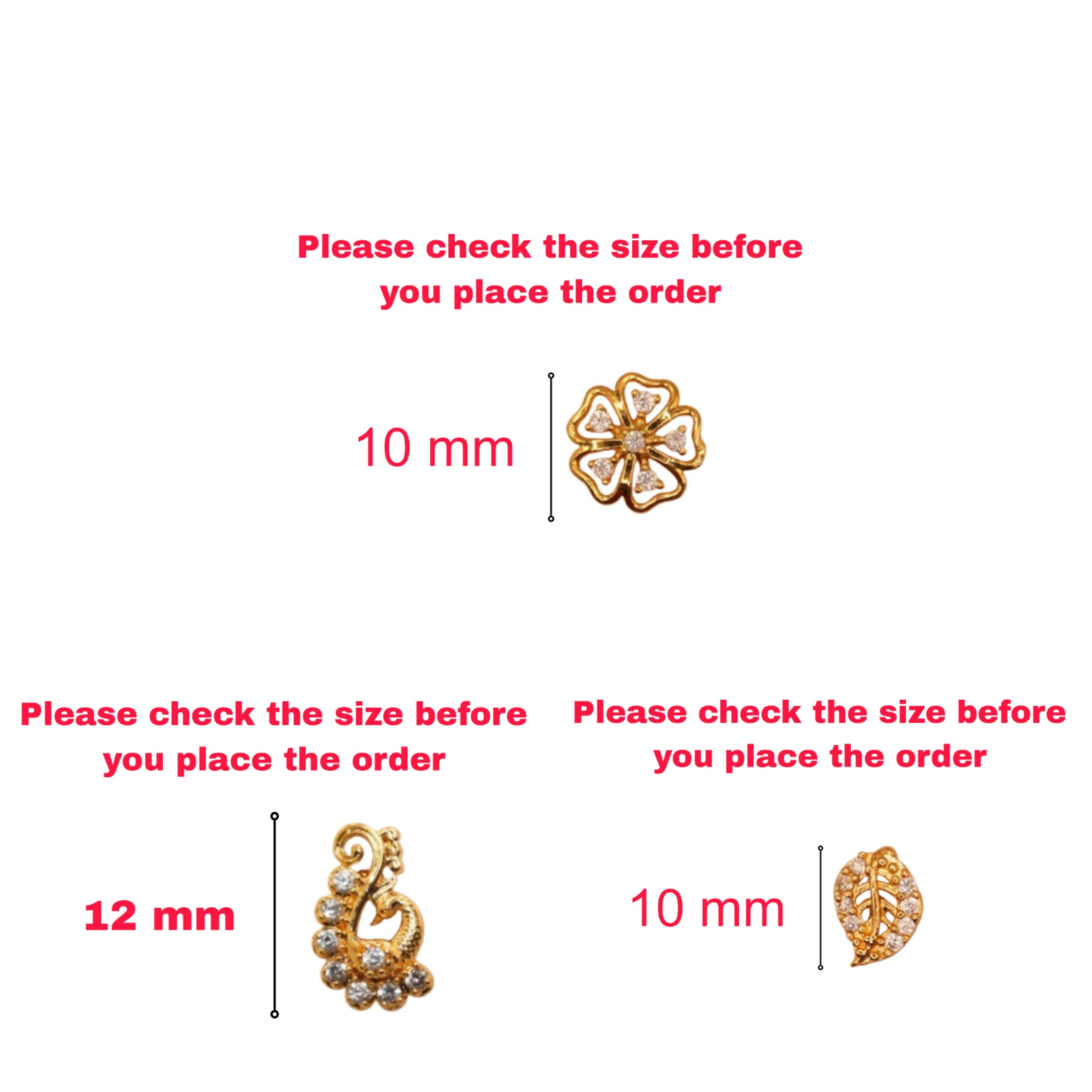 Gold Plated Stud Earrings Set – Elegant Combo for Women & Girls
