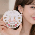 Korean Butterfly Pearl Stud Earrings Set – 7 Pairs Gold Plated Combo