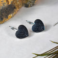 Black Heart Earrings – Stylish & Elegant | HV