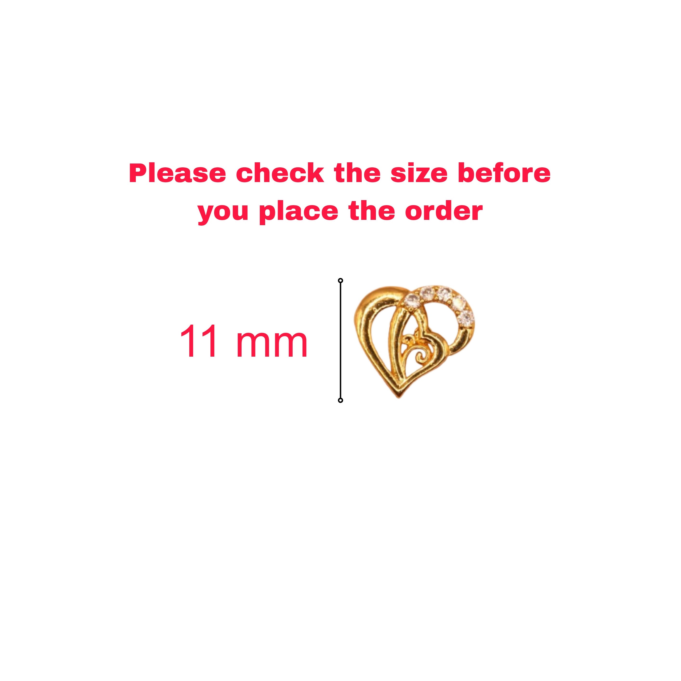 Interlocking Heart Stud Earrings – Elegant Gold Plated Design