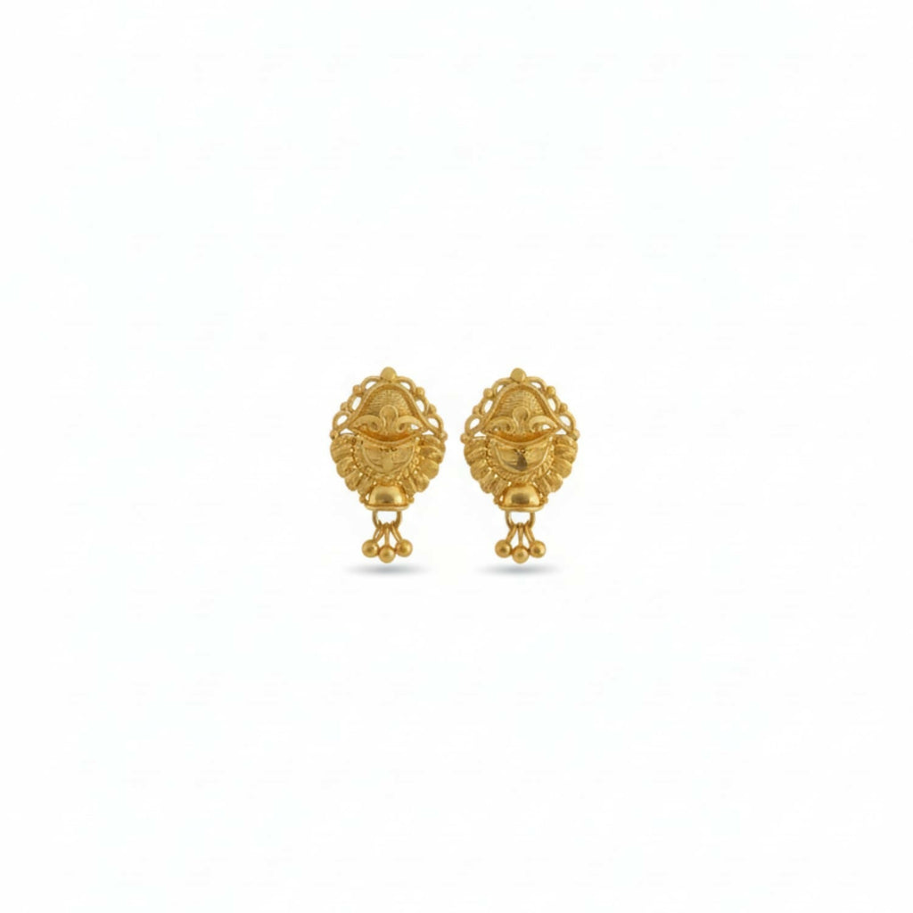 Golden Jhumka Earrings for Women – Traditional Elegant Jewellery