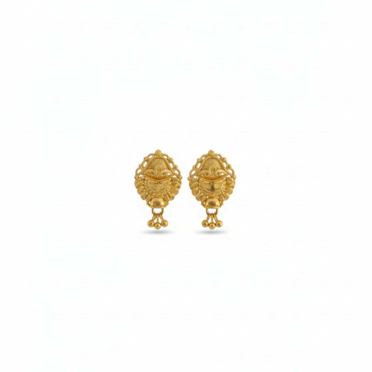 Golden Jhumka Earrings for Women – Traditional Elegant Jewellery
