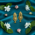 Golden Jhumki Earrings – Elegant Wedding Statement Jewellery